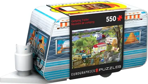 EUROGRAPHICS Puzzle v plechovej krabičke Karavan / 550 dielikov / 48 × 33 cm