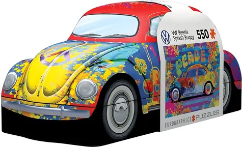 EUROGRAPHICS Puzzle v plechovej krabičke Volkswagen Chrobák / 550 dielikov / 48 × 33 cm