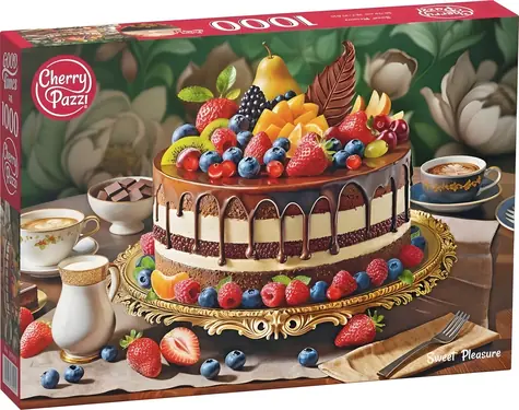 Cherry PAZZI Puzzle Sladké potešenie - torta / 1000 dielikov / 70 x 50 cm