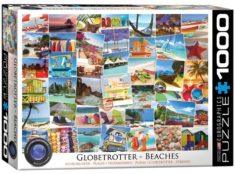 EUROGRAPHICS Puzzle Svetobežník - pláže / 1000 dielikov / 67,63 × 48,89 cm