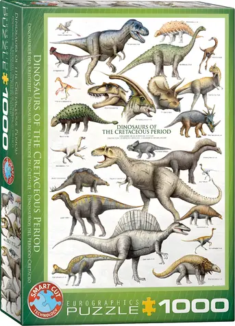 EUROGRAPHICS Puzzle Svet dinosaurov: Krieda / 1000 dielikov / 48,89 × 67,63 cm