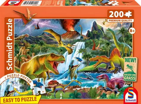 Schmidt Puzzle Pravěcí obri / 200 dielikov / 43,2 × 29,1 cm