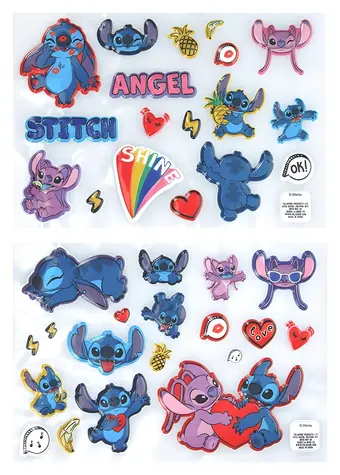 PALADONE Samolepky Stitch / Samolepky / 3D / 37 ks / Lilo & Stitch