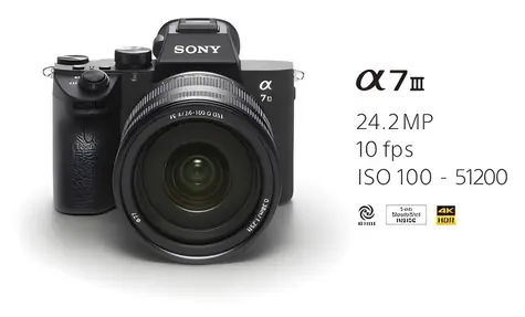 Sony Alpha 7 Mark III / Fotoaparát / S objektívom SEL 28-70 mm