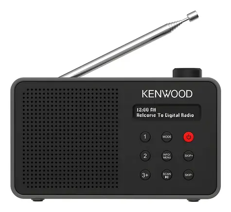 Kenwood CR-M25DAB čierna / DAB+ rádio / Bluetooth 5.3 / USB-C / LCD displej / výdrž batérie 7 h