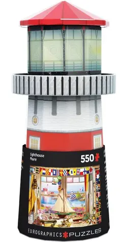 EUROGRAPHICS Puzzle v plechovej krabičke Maják / 550 dielikov / 48 × 33 cm