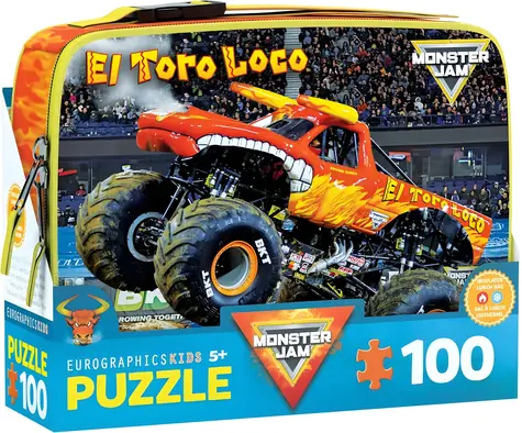 EUROGRAPHICS Puzzle El Toro Loco Monster Jam vo desiatovom boxe / 100 dielikov / 48 x 33 cm