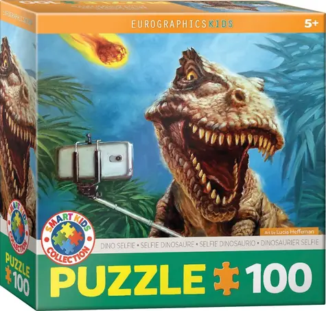 EUROGRAPHICS Puzzle Dino selfie / 100 dielikov / od 5 rokov / 48,3 x 33 cm