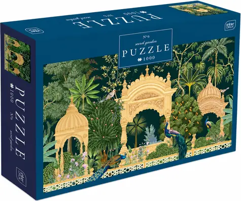 INTERDRUK Puzzle Secret Garden: Páví palác / 1000 dielikov / 67 x 48 cm