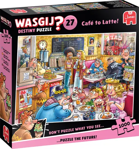 JUMBO Puzzle WASGIJ Destiny 27: Kaviareň Latte! / 1000 dielikov / od 15 rokov