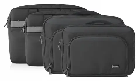4smarts Target Eco Clamshell 15-16" čierna / Taška na notebook / pre notebooky do 16" / RPET materiál