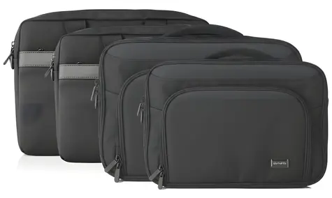 4smarts Target Eco Slim 15-16" čierna / Taška pre notebook / do 16" / polyester RPET / ramenný popruh