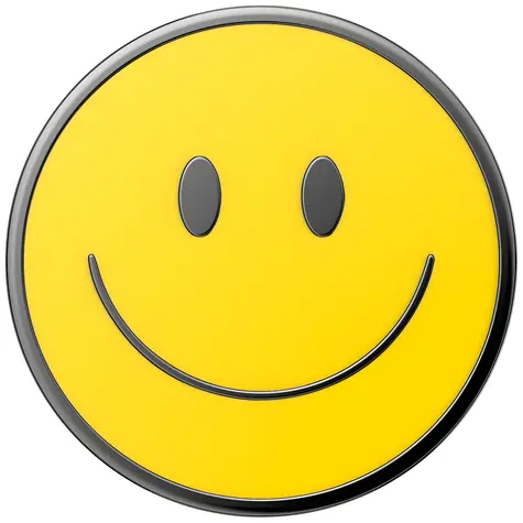 PopSockets PopTop Combo Enamel Be Happy žltá / Držiak telefónu / PopBase + PopTop + PopChain