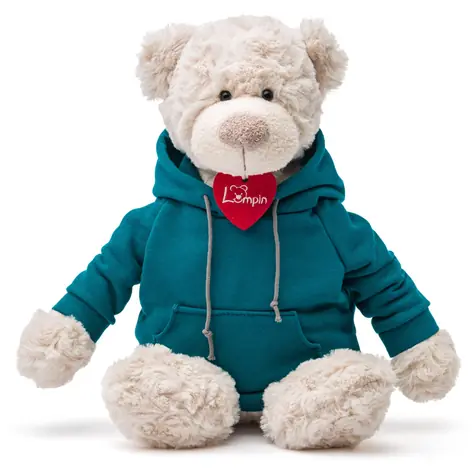 OLYMPTOY Medveď Spencer modrá mikina / 35 cm / od 0 mesiacov
