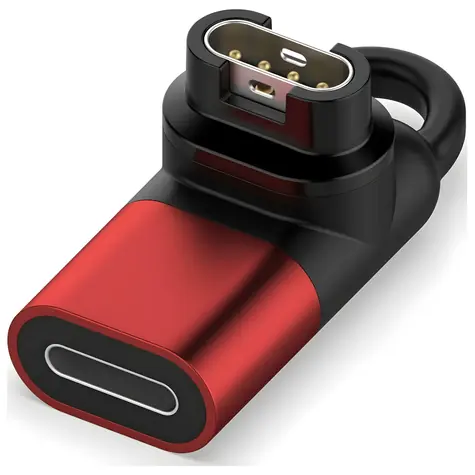 MajesticLine adaptér Lightning pre nabíjanie hodiniek Garmin červený / Adaptér / nabíjací