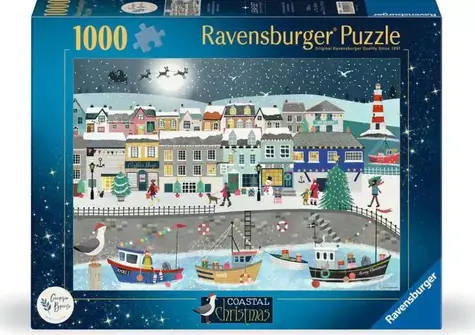 Ravensburger Puzzle Vianoce na pobreží / 1000 dielikov / 70 x 50 cm