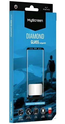 MyScreen Diamond Glass edge3D čierna / Tvrdené sklo / Vivo V30 5G / 9H / 0,33 mm