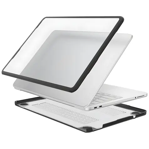 4smarts Shell Case priehľadná, čierny rámček / Ochranný kryt / Apple MacBook Neo