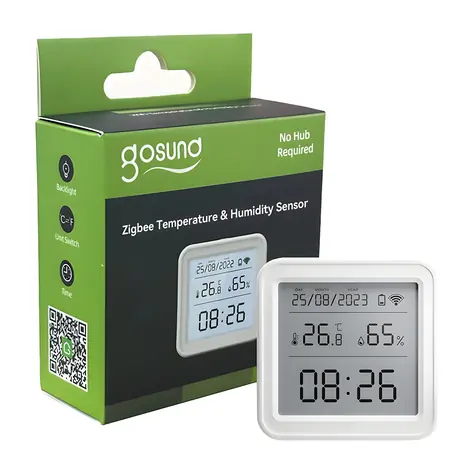 Gosund ST17 / Šikovný senzor teploty a vlhkosti / ZigBee 3.0 / LCD displej / 3x AAA
