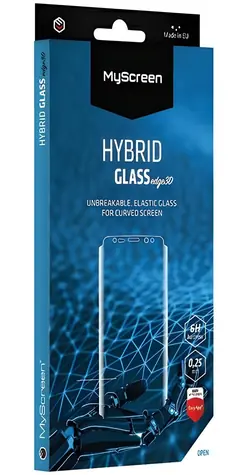 MyScreen HybridGlass Edge3D Apple iPhone XR/11 čierna / Hybridné sklo / 3D / 6H / EasyApp PLUG