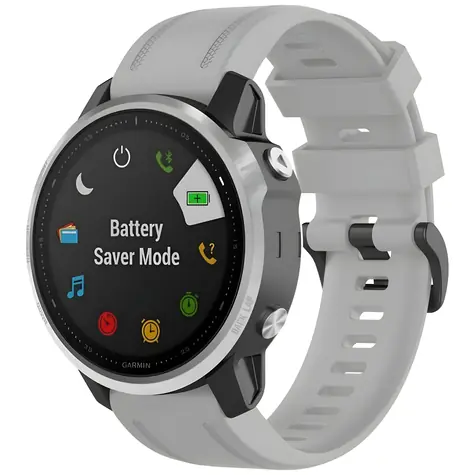 Beline Watch 2 šedá / Remienok pre smartwatch / Garmin Fenix 5S/6S/7S/8/Instinct 2S / 20 mm / silikón