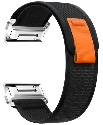 Beline Wild Path Loop čierno-oranžová / Remienok pre Garmin tactix 7 Pro Ballistics Edition / Nylon / 26 mm