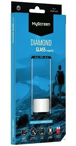 MyScreen DIAMOND GLASS edge3D pre Realme 14 Pre čierna / Ochranné sklo / 9H / Tvrdené