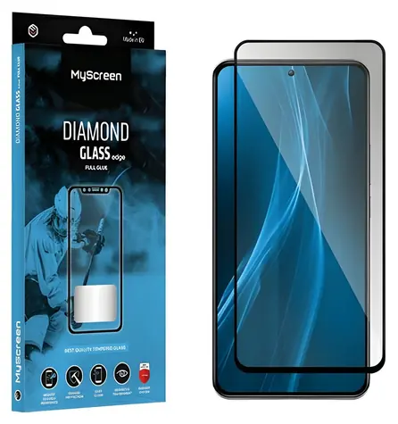 MyScreen Diamond Glass edge Full Glue Samsung Galaxy A15 5G čierna / Ochranné sklo / 9H / Lepenie cez celý displej