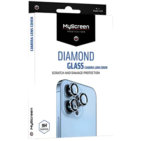 MyScreen Diamond Glass ochrana šošoviek fotoaparátu čierna / Ochranné sklo fotoaparátu / iPhone 14/14 PLUS / 9H