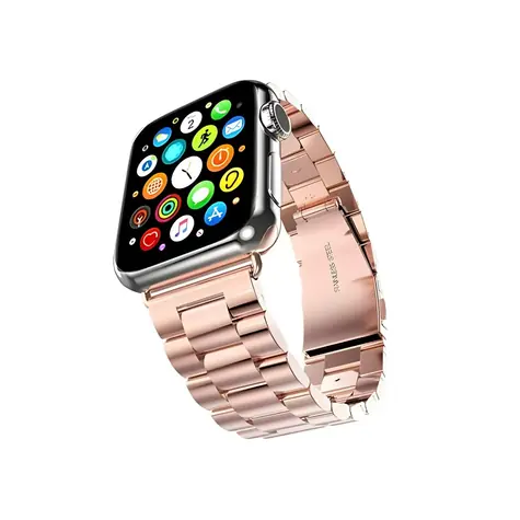 Mercury Metal Strap pre Apple Watch 38/40/41 mm ružové zlato / Remienok / Nerezová oceľ / Magnetické zapínanie