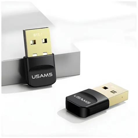 USAMS ZB321 čierna / Bluetooth adaptér / USB-A / Bluetooth 5.1