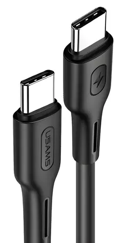 USAMS U43 US-SJ459 čierna / Dátový kábel / USB-C - USB-C / 100W PD / 5A / 1,2m