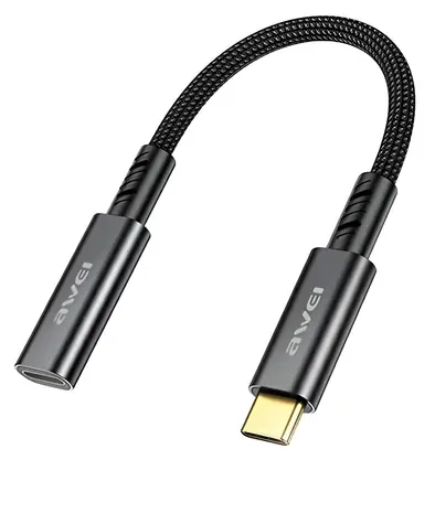 AWEI CL-216T čierna / Adaptér / USB-C/USB-C / 10Gbps / 60W