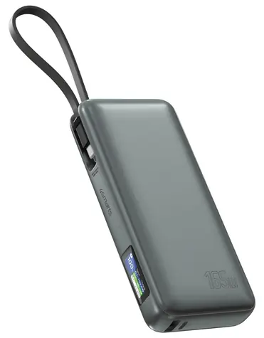 4smarts Enterprise šedá / Powerbanka / 20000mAh / 165W / integrovaný kábel USB-C