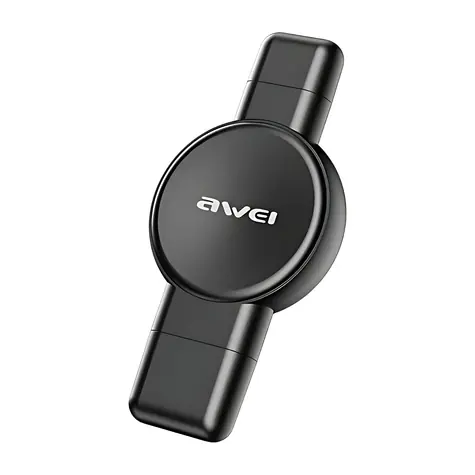 AWEI W26 čierna / Nabíjačka pre chytré hodinky / Apple Watch, Samsung Galaxy Watch / magnetická / USB-C