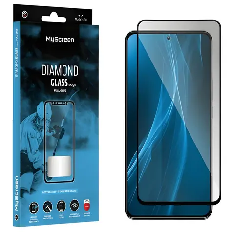MyScreen Diamond Glass edge Full Glue čierna / Ochranné sklo / Huawei Nova 11i / 9H / lepenie cez celý displej