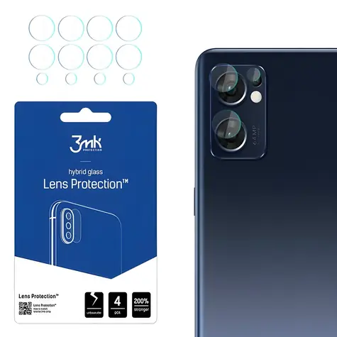 3mk Lens Protection Oppo Find X5 Lite / Sklá na fotoaparát / 4 ks