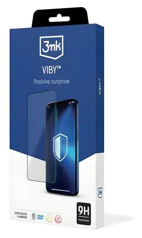 3mk VibyGlass / Ochranné sklo s aplikátorom / Apple iPhone 15 PLUS / 9H / 0,33 mm / 5 ks
