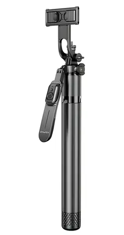 AWEI X56 čierna / Selfie tyč / Bluetooth 5.0 / LED prisvetlenie / statív