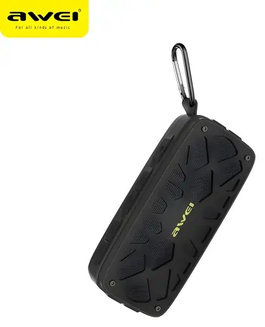 AWEI Y330 čierna / Prenosný Bluetooth reproduktor / FM / AUX / USB / microSD