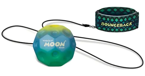 WABOBA Odrazová loptička Gradient Bounceback / LED / Guma 120 cm / O 6 cm
