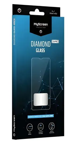 MyScreen Diamond Glass Lite Motorola Edge 30 čierna / Ochranné sklo / Tvrdené 9H / Lepenie cez celý displej
