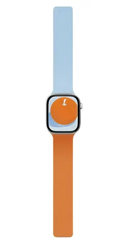 Moft Snap Duo Sunrise/Soothing Mist / Remienok / Obojstranný silikónový / Pre Apple Watch 1-11/SE/SE 2/SE 3 (38-42 mm)