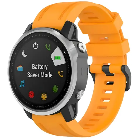 Beline Watch 2 oranžová / Remienok pre Garmin Fenix 8/ Fenix 7S/Instinct 2S / 20 mm / silikón