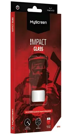 MyScreen ImpactGLASS Apple iPhone 11 Pro Max a XS Max čierna / Hybridné ochranné sklo / Anti-shock / 8H