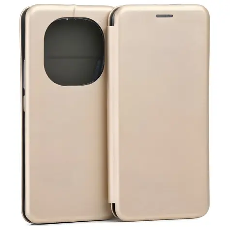 Beline Book Magnetic zlatá / Flipové púzdro / XIAOMI Redmi Note 14 Pro+ 5G / Magnetické zatváranie