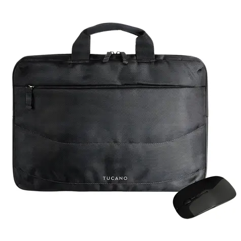 Tucano Bundle Idea čierna / Sada / Taška na notebook 13,3 "-14" + bezdrôtová myš