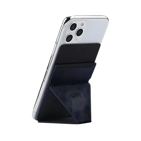 Moft X Mini čierna / Peňaženka a stojanček na telefón / Samolepiace / RFID ochrana / 2 karty