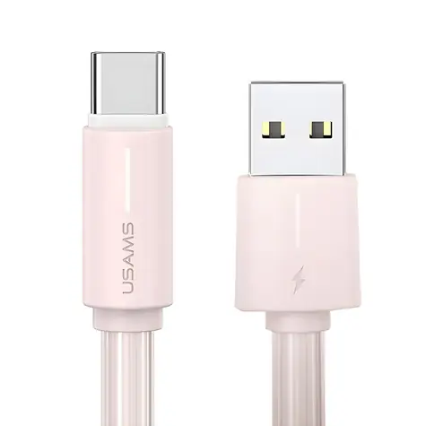 USAMS SJ734 YU Series (US-SJ734) čierna / Nabíjací a dátový kábel / USB-C/USB-C / 1 m