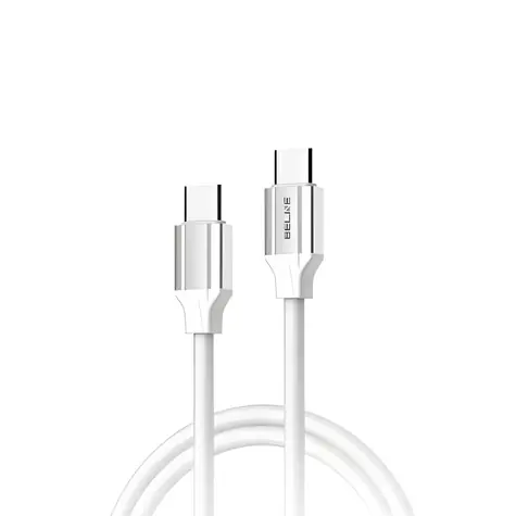 Beline BLNCWC03 biela / Kábel USB-C - USB-C / 65W / 1 m